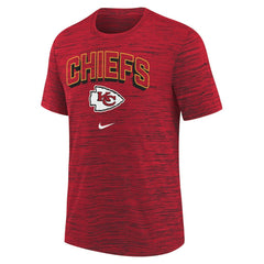 Kansas City Chiefs Youth Sideline Velocity Performance T-Shirt - Red sale