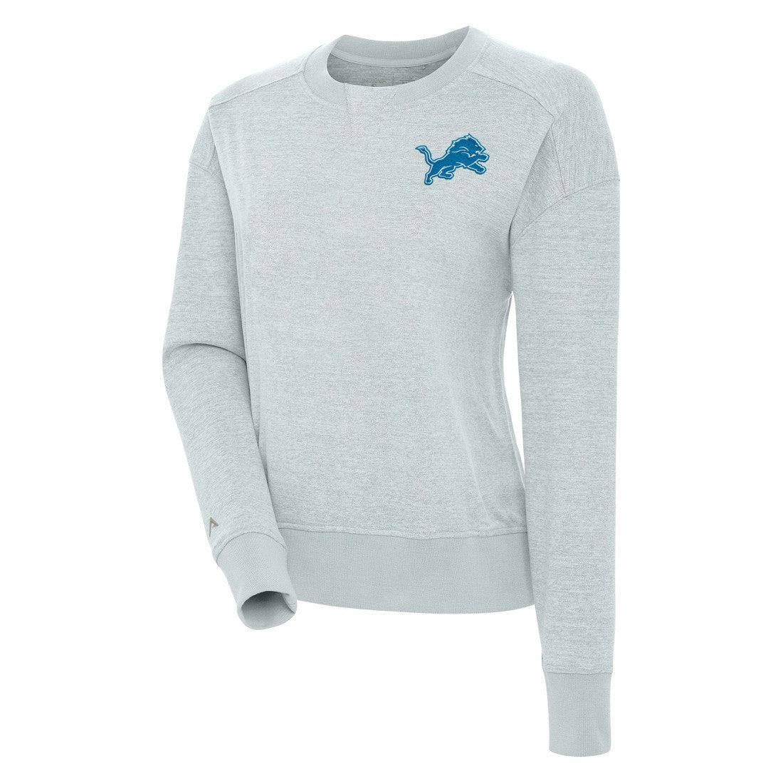 Detroit Lions Antigua Women's Forward Fleece Pullover Sweatshirt - Heather Gray discount
