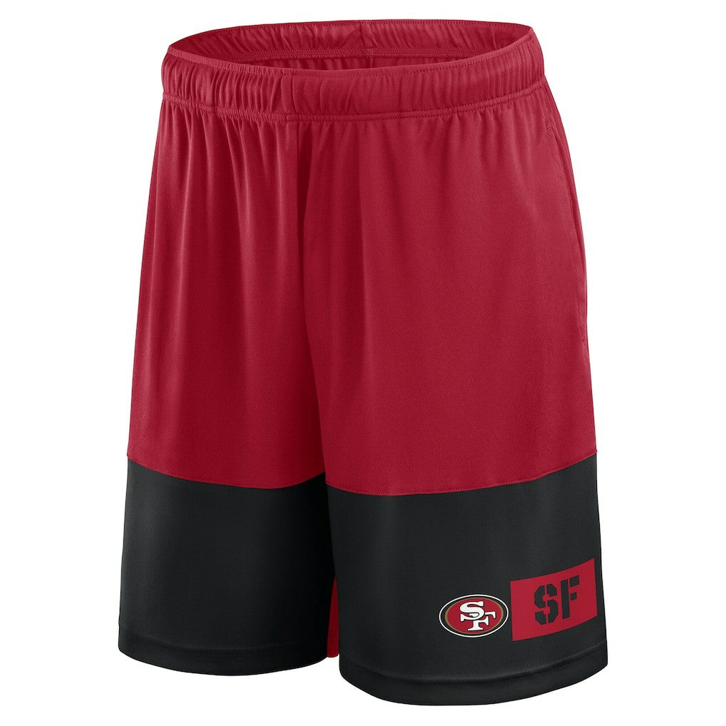 San Francisco 49ers Big & Tall Best of the Best Performance Shorts - Scarlet/Black outlet