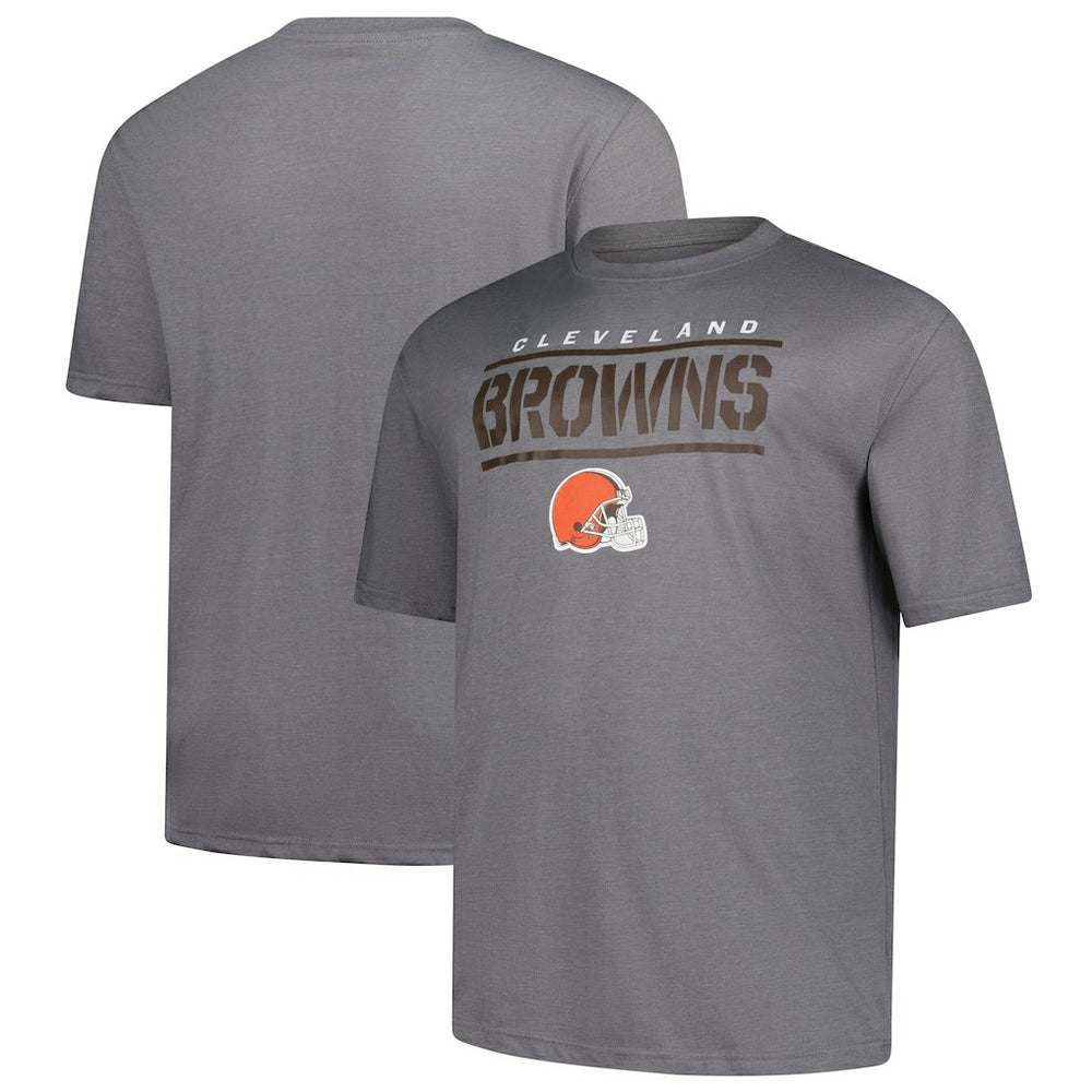 Cleveland Browns Big & Tall Top Notch T-Shirt - Heather Gray online