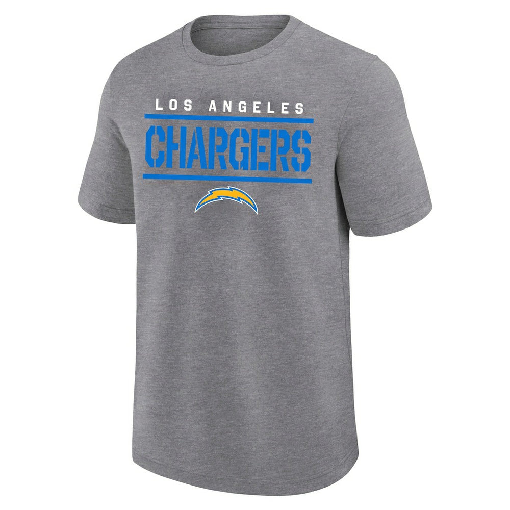 Los Angeles Chargers Big & Tall Top Notch T-Shirt - Heather Gray online