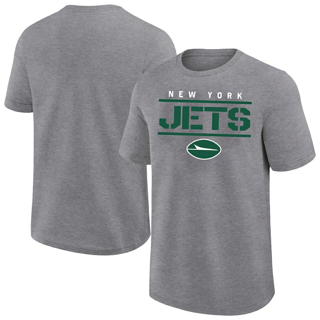 New York Jets Big & Tall Top Notch T-Shirt - Heather Gray on sale
