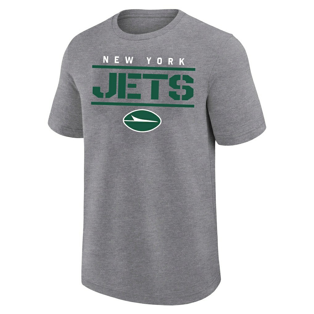 New York Jets Big & Tall Top Notch T-Shirt - Heather Gray on sale
