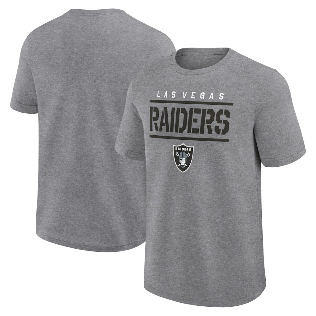 Las Vegas Raiders Big & Tall Top Notch T-Shirt - Heather Gray for sale