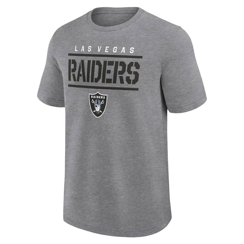 Las Vegas Raiders Big & Tall Top Notch T-Shirt - Heather Gray for sale
