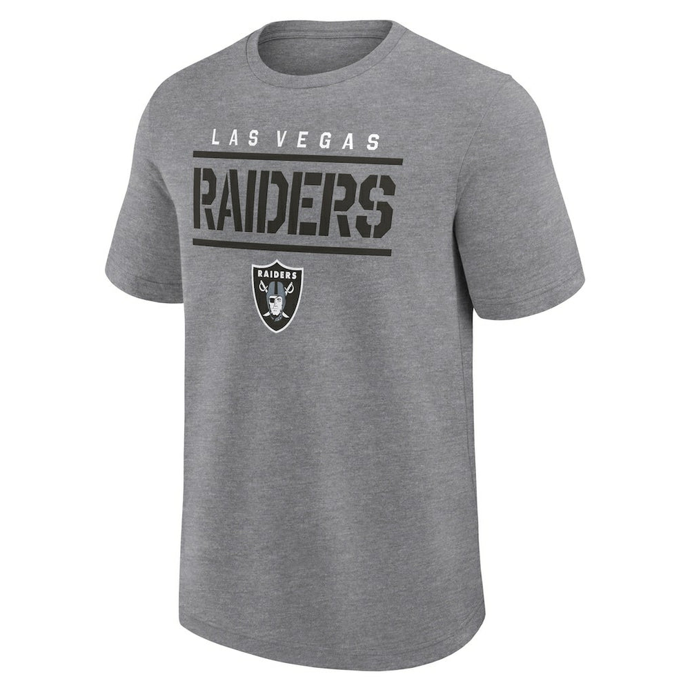 Las Vegas Raiders Big & Tall Top Notch T-Shirt - Heather Gray for sale