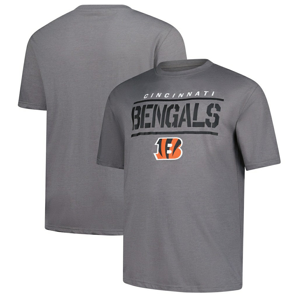 Cincinnati Bengals Big & Tall Top Notch T-Shirt - Heather Gray sale