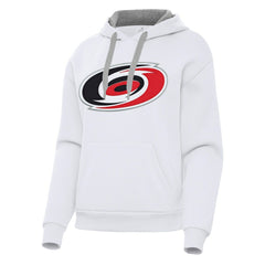 Carolina Hurricanes Antigua Women's Victory Pullover Hoodie - White Hoodies