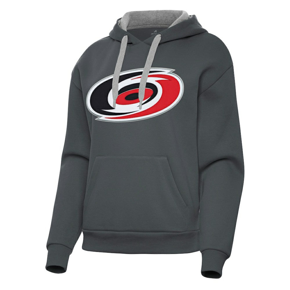 Carolina Hurricanes Antigua Women's Victory Pullover Hoodie - Charcoal Hoodies