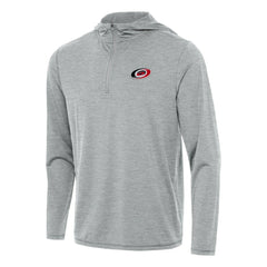 Carolina Hurricanes Antigua Tidy Quarter-Zip Hoodie - Heather Gray Hoodies