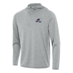 Colorado Avalanche Antigua Tidy Quarter-Zip Hoodie - Heather Gray Hoodies