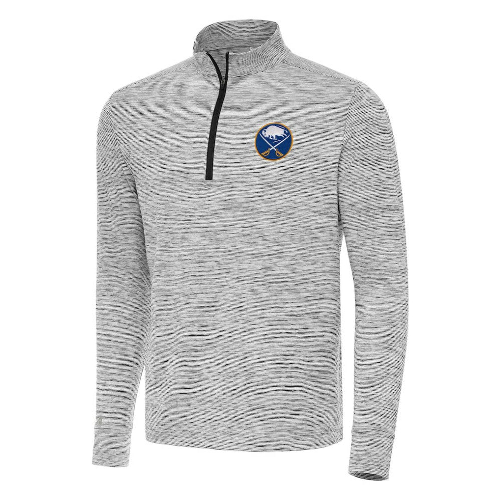 Buffalo Sabres Antigua Cause Quarter-Zip Top - Black Tops