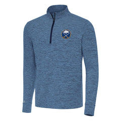 Buffalo Sabres Antigua Cause Quarter-Zip Top - Heather Navy Tops