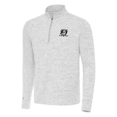 Anaheim Ducks Antigua Cause Quarter-Zip Top - Gray Tops