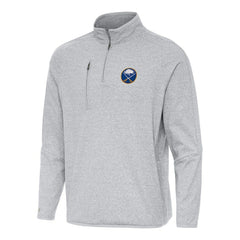 Buffalo Sabres Antigua Certain Quarter-Zip Tri-Blend Sweatshirt - Heather Gray Sweatshirts