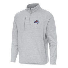 Colorado Avalanche Antigua Certain Quarter-Zip Tri-Blend Sweatshirt - Heather Gray Sweatshirts