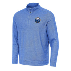 Buffalo Sabres Antigua Subtle Quarter-Zip Sweatshirt - Heather Royal Sweatshirts