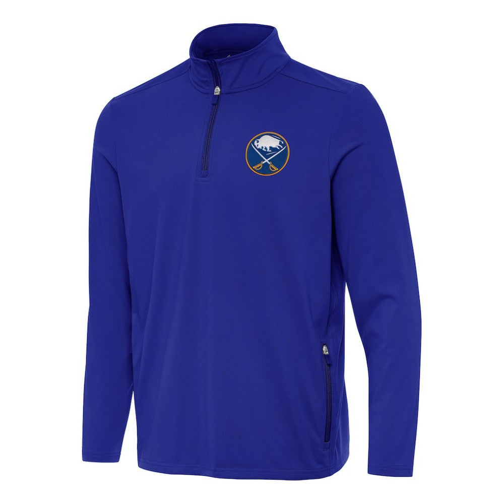 Buffalo Sabres Antigua Perilous Quarter-Zip Sweatshirt - Royal Sweatshirts