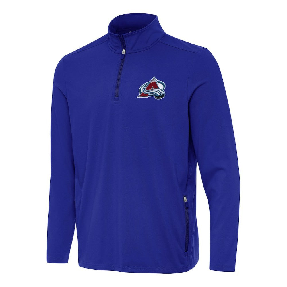 Colorado Avalanche Antigua Perilous Quarter-Zip Sweatshirt - Royal Sweatshirts