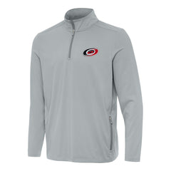 Carolina Hurricanes Antigua Perilous Quarter-Zip Sweatshirt - Gray Sweatshirts