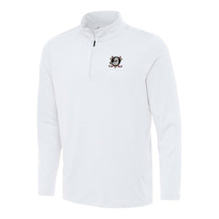 Anaheim Ducks Antigua Reprocess Quarter-Zip Top - White Tops