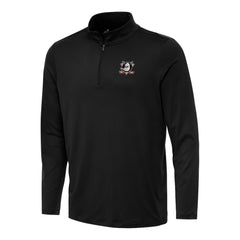 Anaheim Ducks Antigua Reprocess Quarter-Zip Top - Black Tops