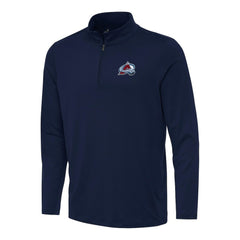 Colorado Avalanche Antigua Reprocess Quarter-Zip Top - Navy Tops