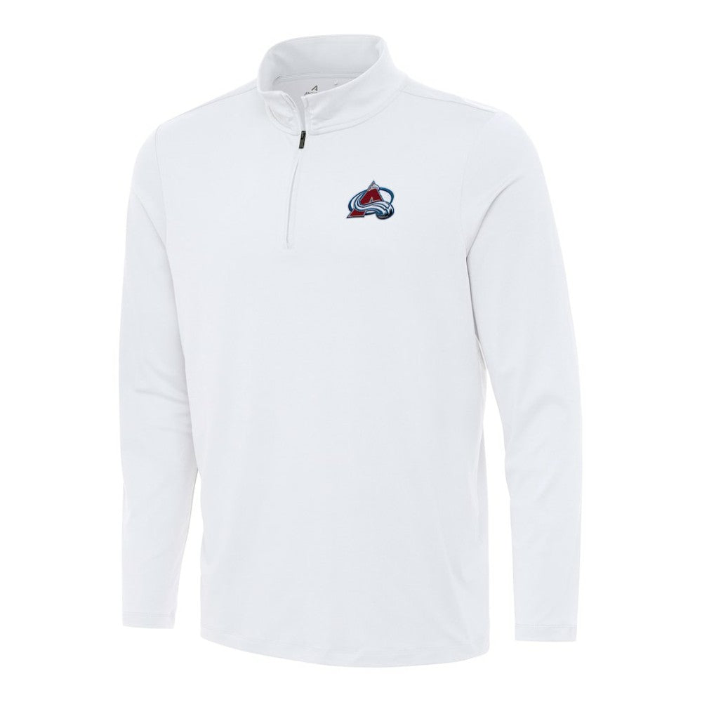 Colorado Avalanche Antigua Reprocess Quarter-Zip Top - White Tops