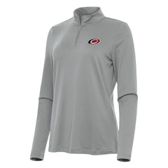 Carolina Hurricanes Antigua Women's Reprocess Quarter-Zip Top - Gray Tops