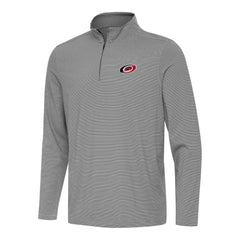 Carolina Hurricanes Antigua Twine Quarter-Zip Top - Black Tops