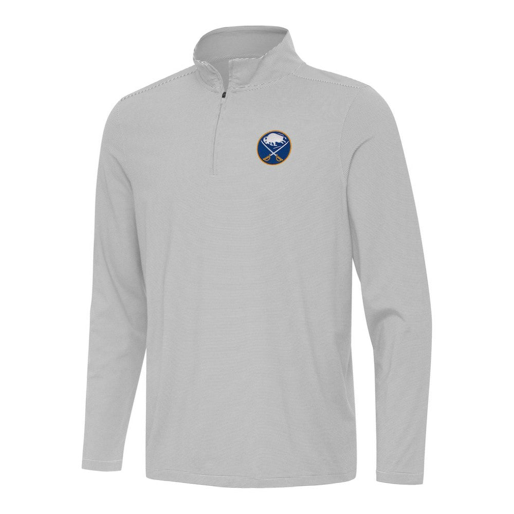 Buffalo Sabres Antigua Twine Quarter-Zip Top - Gray Tops