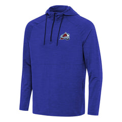 Colorado Avalanche Antigua Spikes Quarter-Zip Hoodie - Heather Royal Hoodies