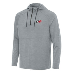 Carolina Hurricanes Antigua Spikes Quarter-Zip Hoodie - Heather Gray Hoodies