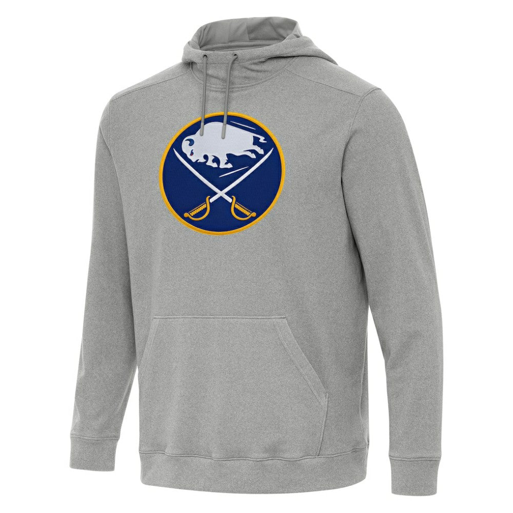 Buffalo Sabres Antigua Cloud Pullover Hoodie - Heather Gray Hoodies