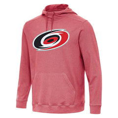 Carolina Hurricanes Antigua Cloud Pullover Hoodie - Heather Red Hoodies
