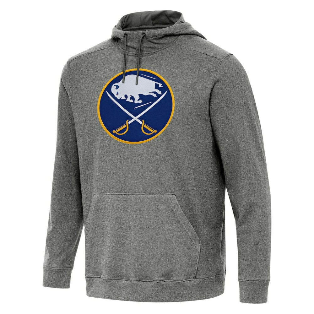 Buffalo Sabres Antigua Cloud Pullover Hoodie - Heather Black Hoodies