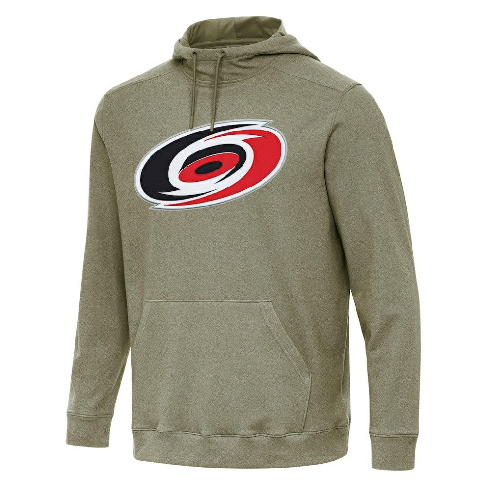 Carolina Hurricanes Antigua Cloud Pullover Hoodie - Olive Hoodies