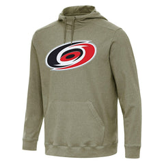 Carolina Hurricanes Antigua Cloud Pullover Hoodie - Olive Hoodies