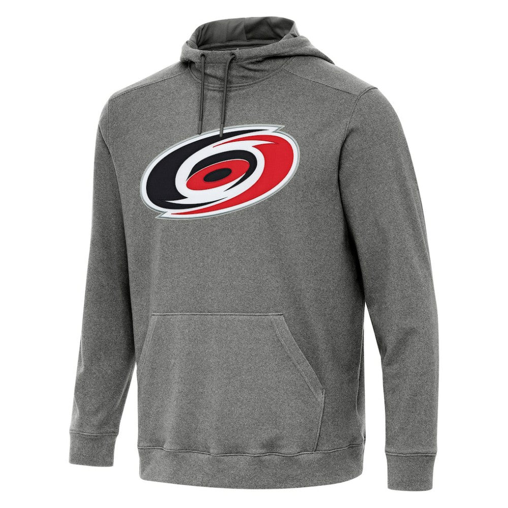 Carolina Hurricanes Antigua Cloud Pullover Hoodie - Heather Black Hoodies
