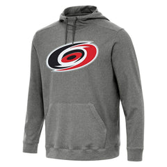 Carolina Hurricanes Antigua Cloud Pullover Hoodie - Heather Black Hoodies