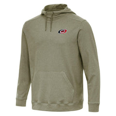 Carolina Hurricanes Antigua Cloud Pullover Hoodie - Olive Hoodies