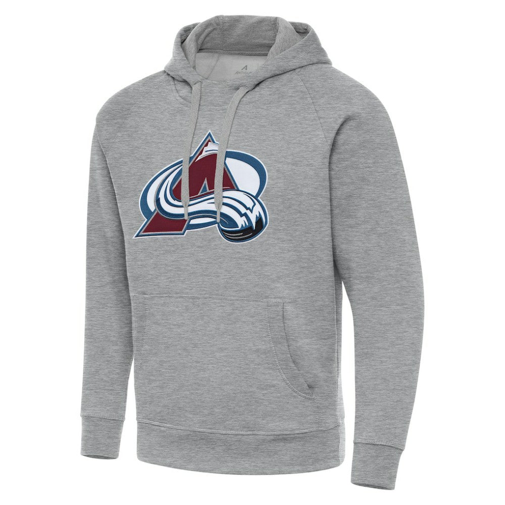 Colorado Avalanche Antigua Big & Tall Victory Pullover Hoodie - Heather Gray Hoodies