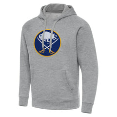 Buffalo Sabres Antigua Big & Tall Victory Pullover Hoodie - Heather Gray Hoodies