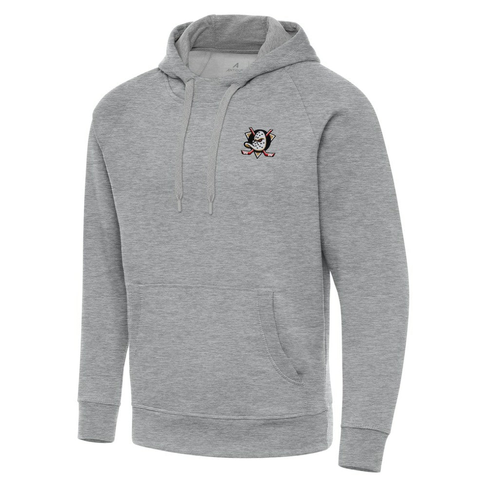 Anaheim Ducks Antigua Big & Tall Victory Pullover Hoodie - Heather Gray Hoodies