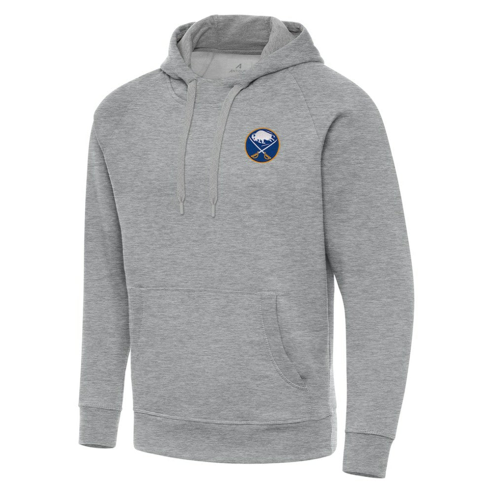 Buffalo Sabres Antigua Big & Tall Victory Pullover Hoodie - Heather Gray Hoodies