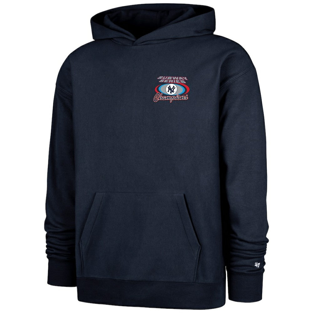 New York Yankees 2000 World Series Champions Showcase Backer Pullover Hoodie Navy