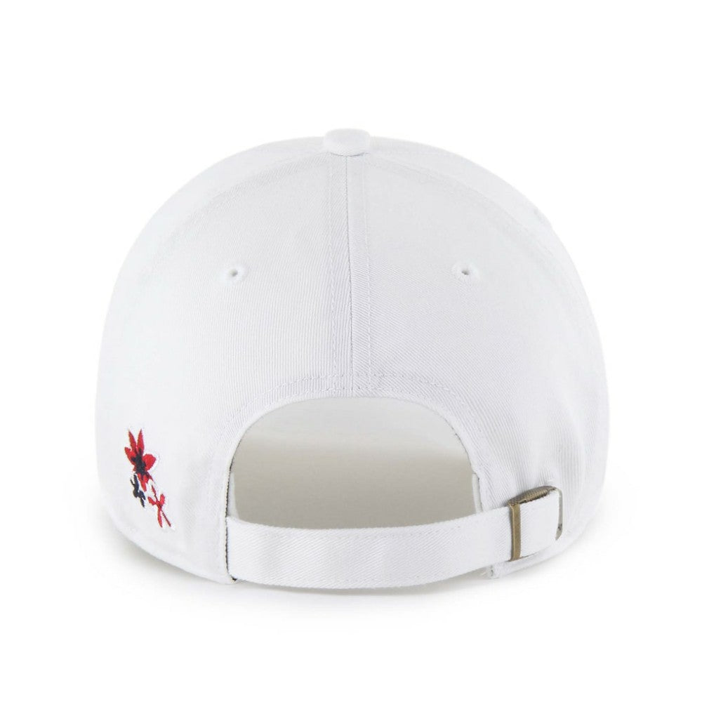 Boston Red Sox Women's Flower Power Clean Up Adjustable Hat White