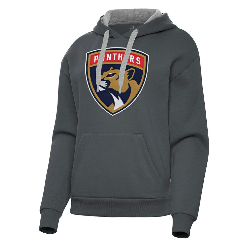 Florida Panthers Antigua Women's Victory Pullover Hoodie - Charcoal Hoodies