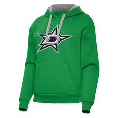 Dallas Stars Antigua Women's Victory Pullover Hoodie - Kelly Green Hoodies