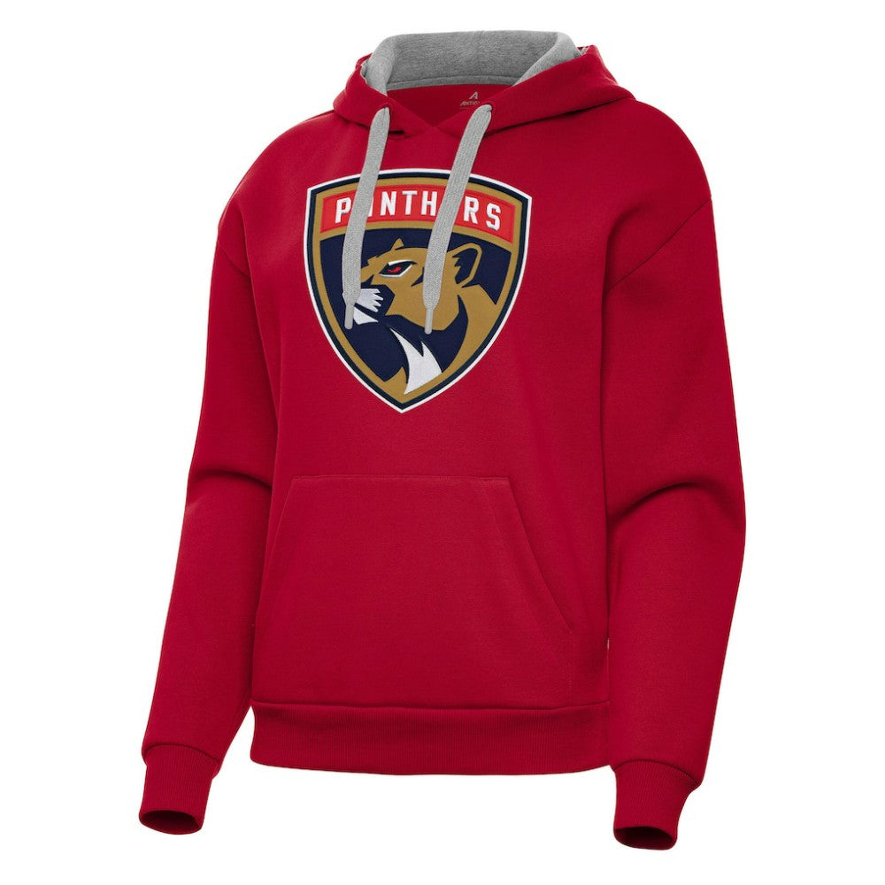 Florida Panthers Antigua Women's Victory Pullover Hoodie - Red Hoodies
